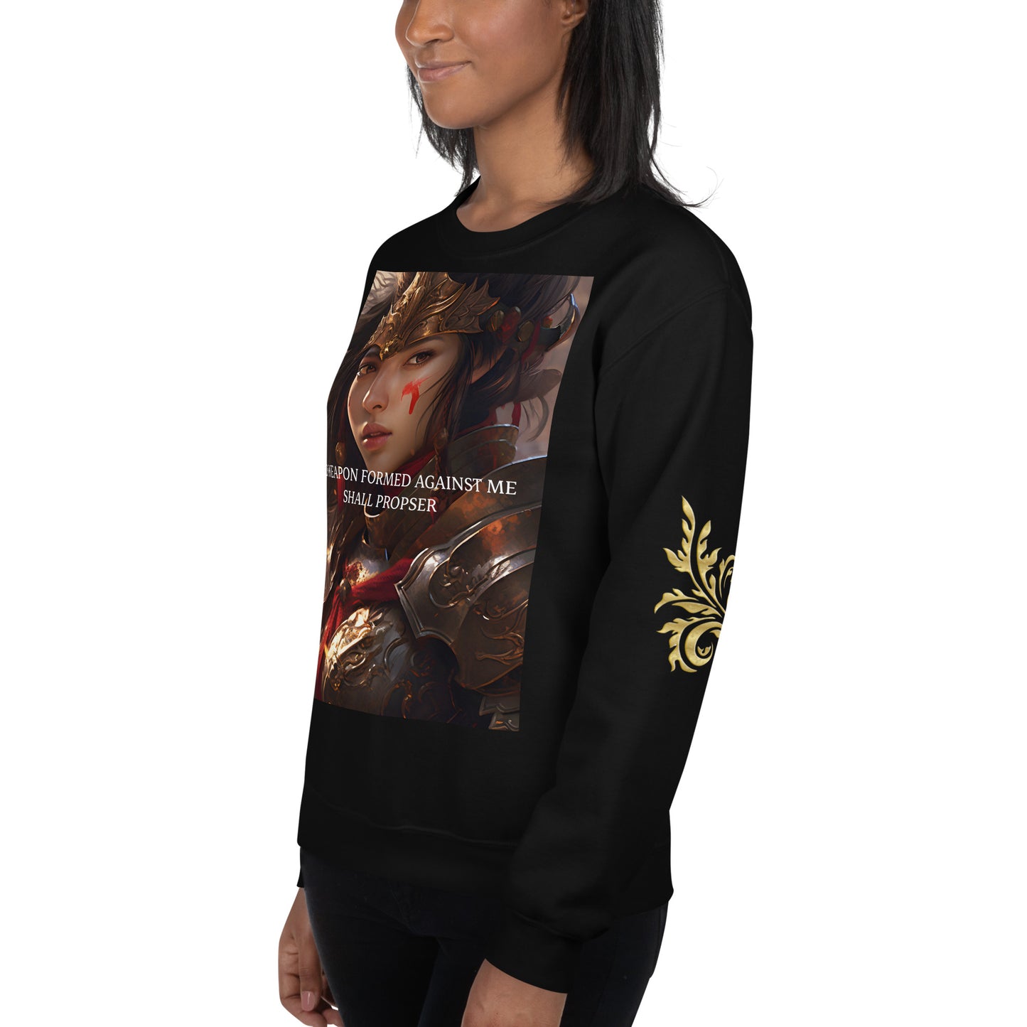 "NO WEAPON FORMED AGAINST ME SHALL PROSPER" | Unisex Sweatshirt