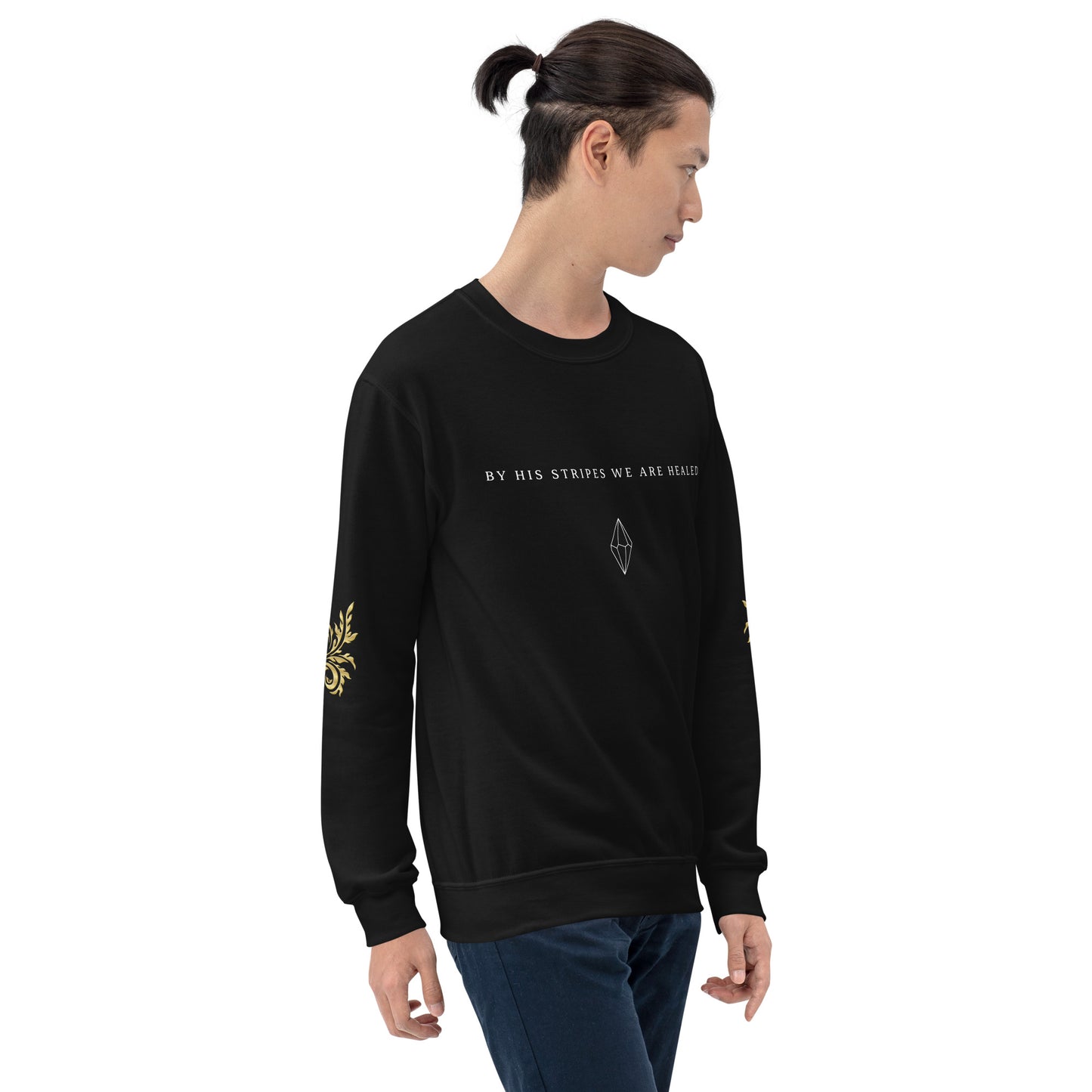 "BY HIS STRIPES WE ARE HEALED" | Unisex Sweatshirt